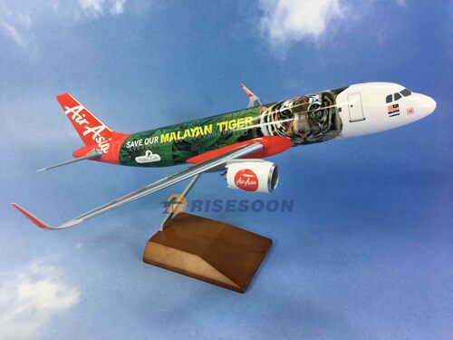 亞洲航空公司 Air Asia ( Save our Malayan Tiger ) / A320  / 1:100 (NEO)  |現貨專區|AIRBUS