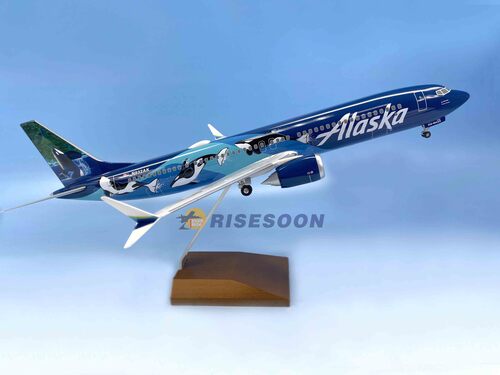 阿拉斯加航空 Alaska Airlines ( ORCA 虎鯨 ) / B737MAX9 / 1:100產品圖