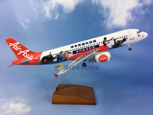 亞洲航空公司 Air Asia ( LEGEND HEROES PARK 傳奇英雄 ) / A320 / 1:100  |現貨專區|AIRBUS