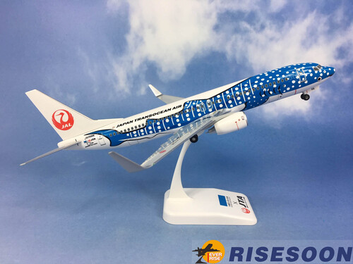 日本越洋航空 Japan Transocean Air ( 藍色鯊魚彩繪機 )  / B737-800 / 1:130產品圖